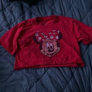 Cute self cropped mini mouse crop top. Good condition bought from Disneyland.